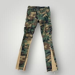 VALABASAS Commander 3.0 Stacked Flare Jean Camo sz 28 L34